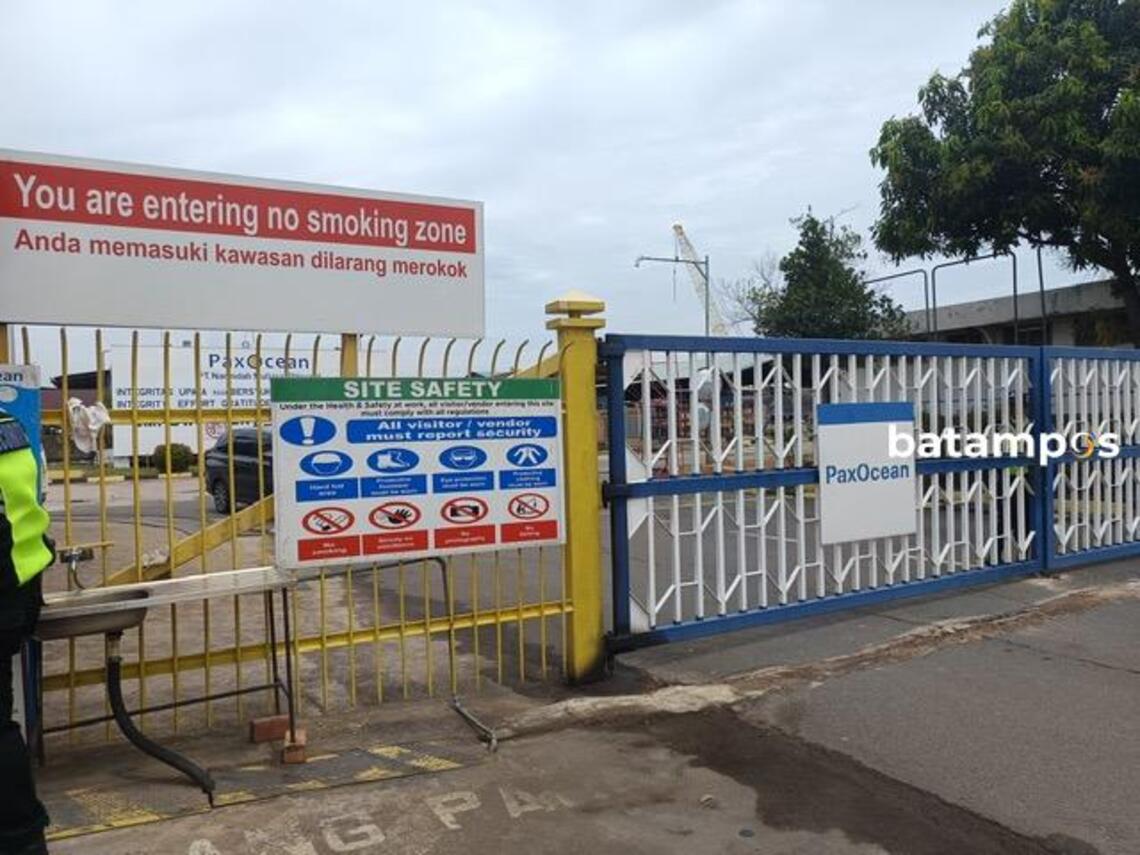 Pintu masuk PT Nanindah. f M Syahban/Batam Pos