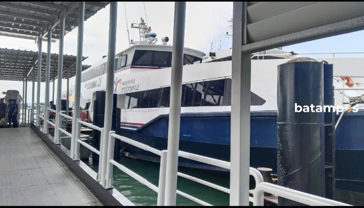 Salah satu kapal yang dinyatakan laik laut dan siap untuk angkut penumpang lebaran. f. Istimewa