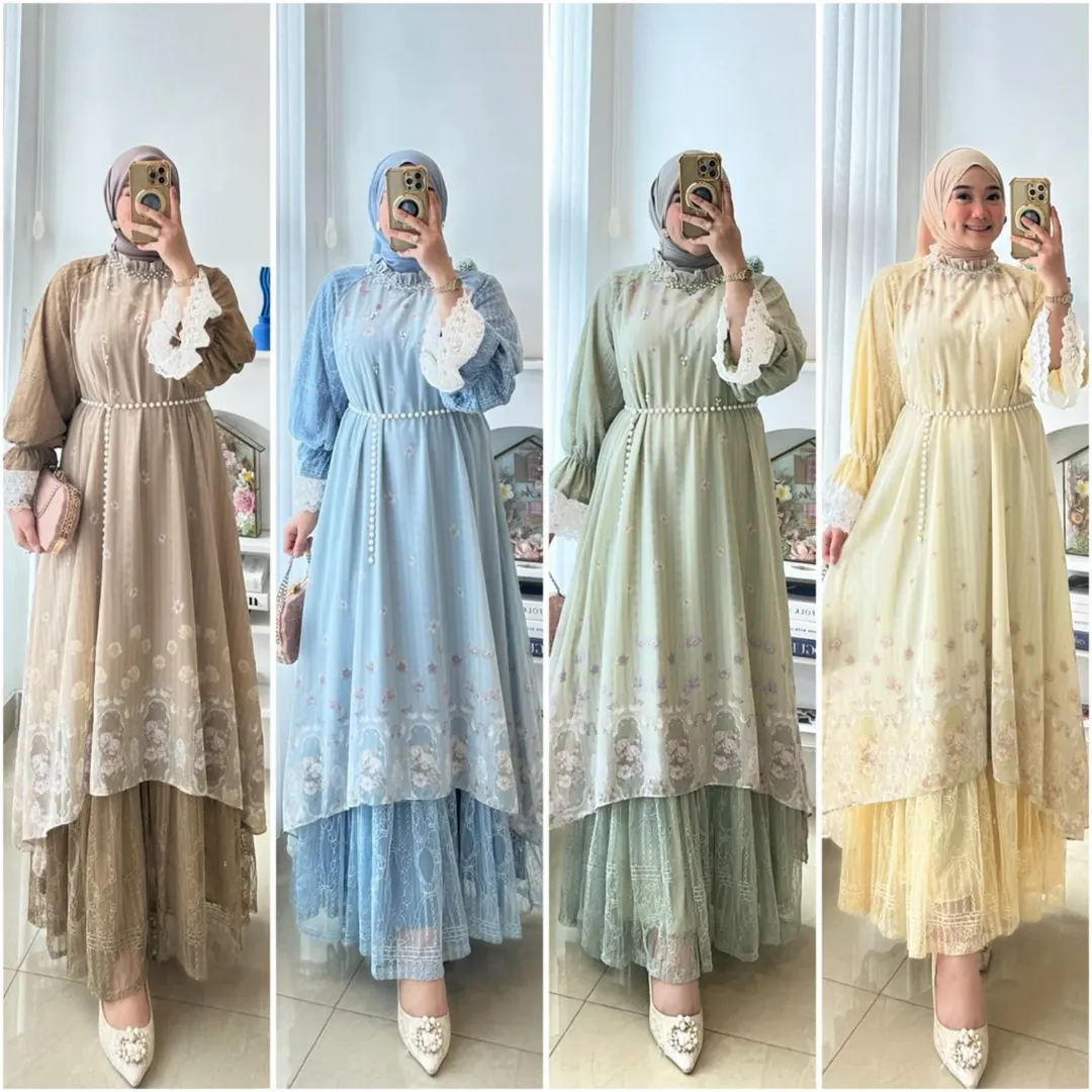 Gamis Bini Orang jadi tren busana Lebaran 2026.