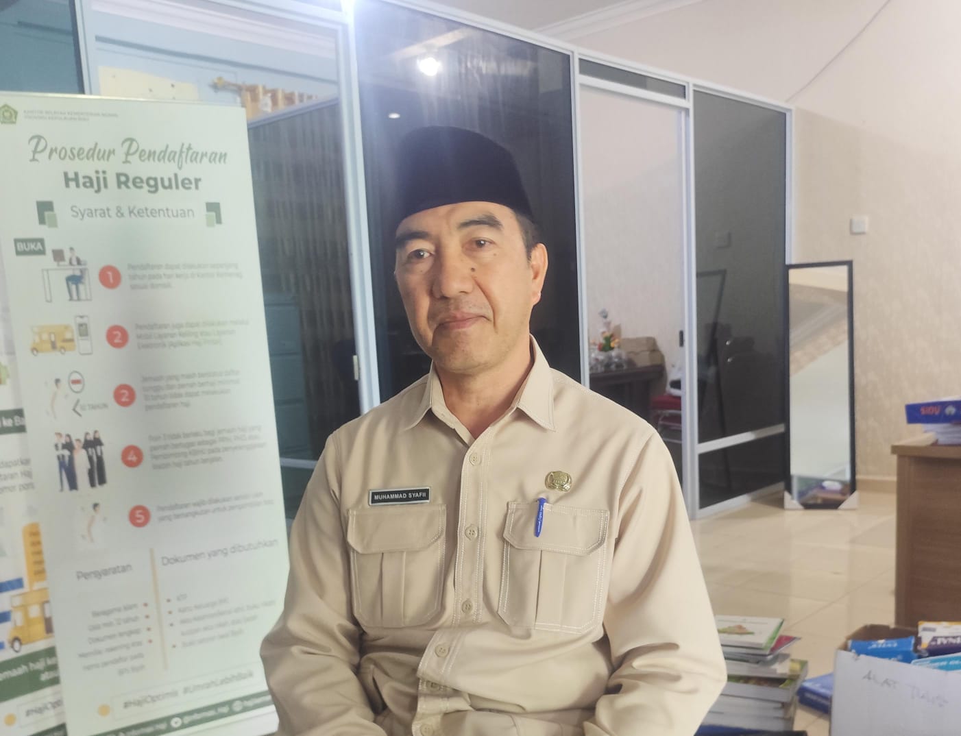 Kepala Kanwil Kementerian Haji dan Umrah Kepri, Muhammad Syafii. F. Mohamad Ismail/Batam Pos