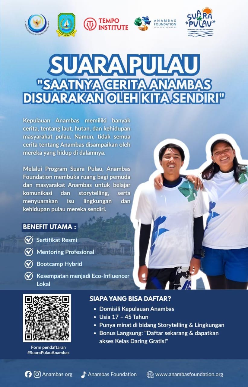 ILUSTRASI ajakan gerakan Suara Pulau bagi warga Anambas yang ditaja Anambas Foundation. F Anambas Foundation untuk Batam Pos