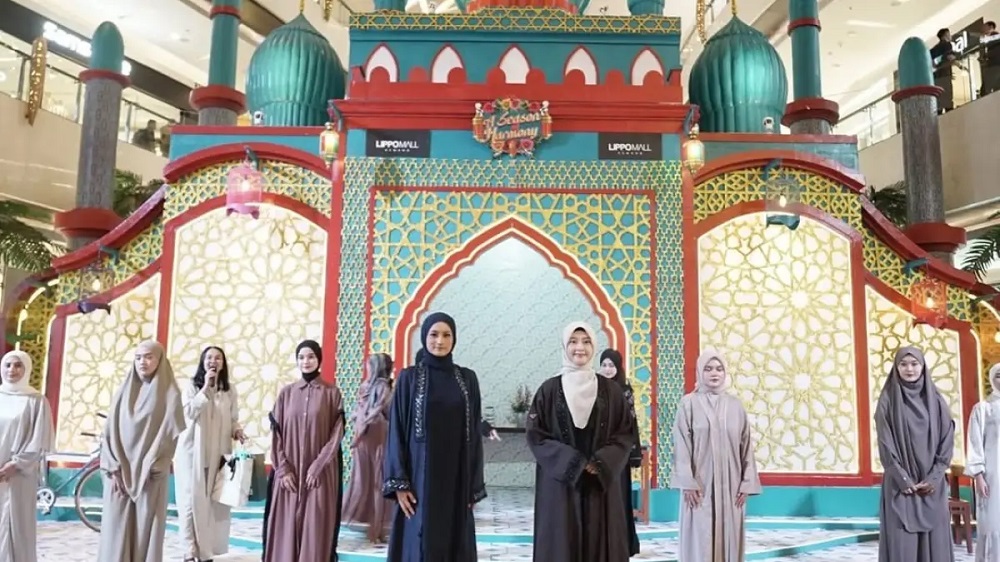 Dekorasi kubah masjid saat Ramadan. F. Istimewa