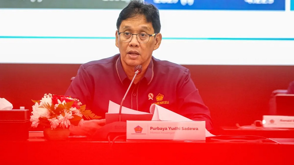 Menteri Keuangan Purbaya Yudhi Sadewa memberikan paparan pada konferensi pers APBN KiTa di Jakarta, Rabu (11/3/2026). F. Salman Toyibi/Jawa Pos