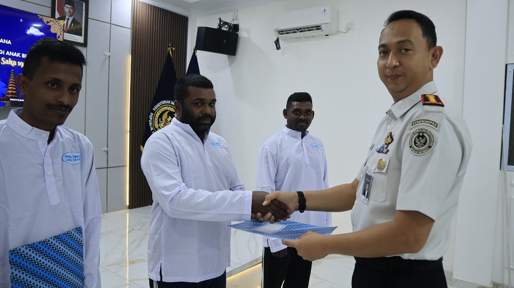 Remisi Hari Raya Nyepi 2026, tiga Warga Binaan Lapas Batam dapat pengurangan hukuman. F. Dok Lapas untuk Batam pos