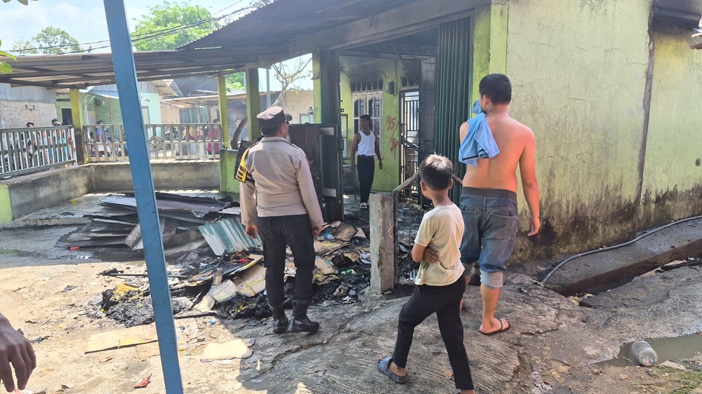 Kebakaran rumah di Seibeduk. F. Istimewa