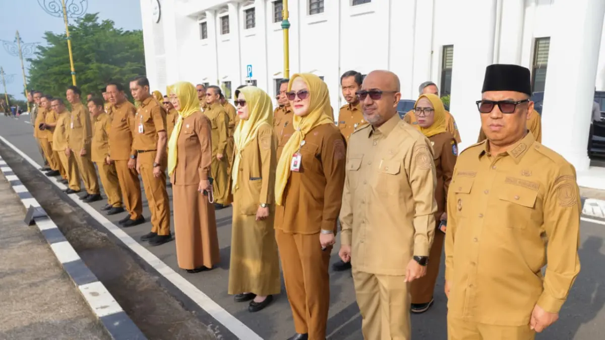 KEPALA OPD Pemprov Kepri tak diperbolehkan menerapkan WFH. F. Diskominfo Kepri untuk Batam Pos