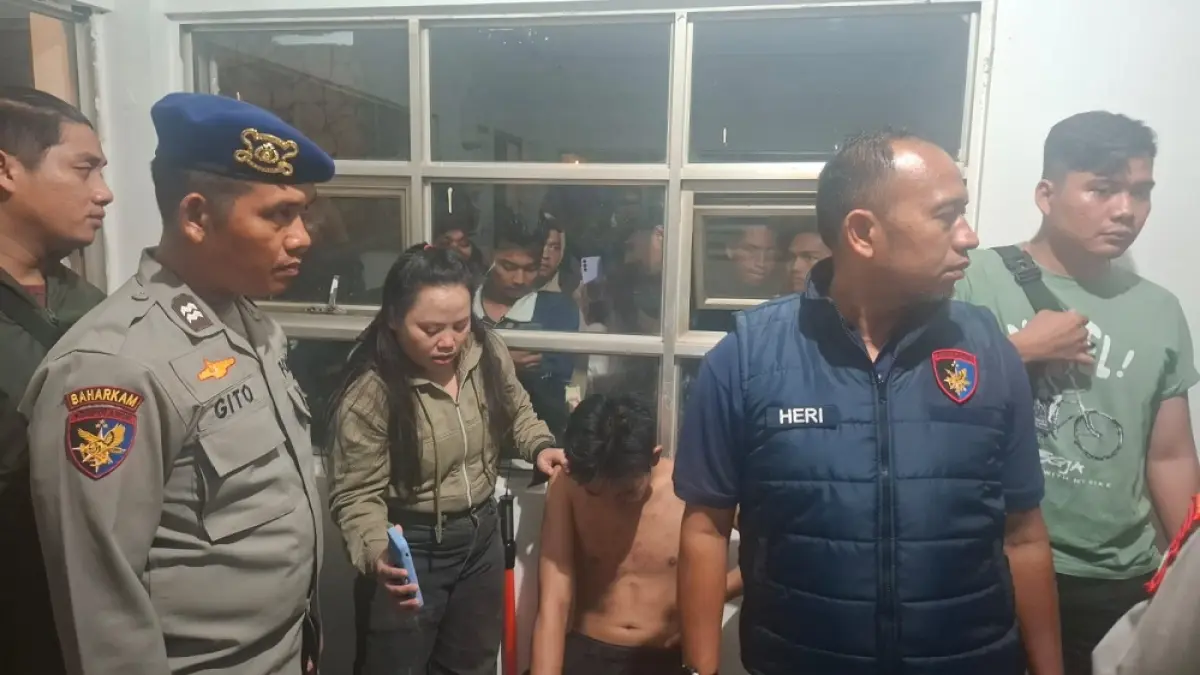 Pria ditemukan selamat setelah diduga terjun dari Jembatan Barelang Batam, Selasa (31/3) malam. F. Istimewa