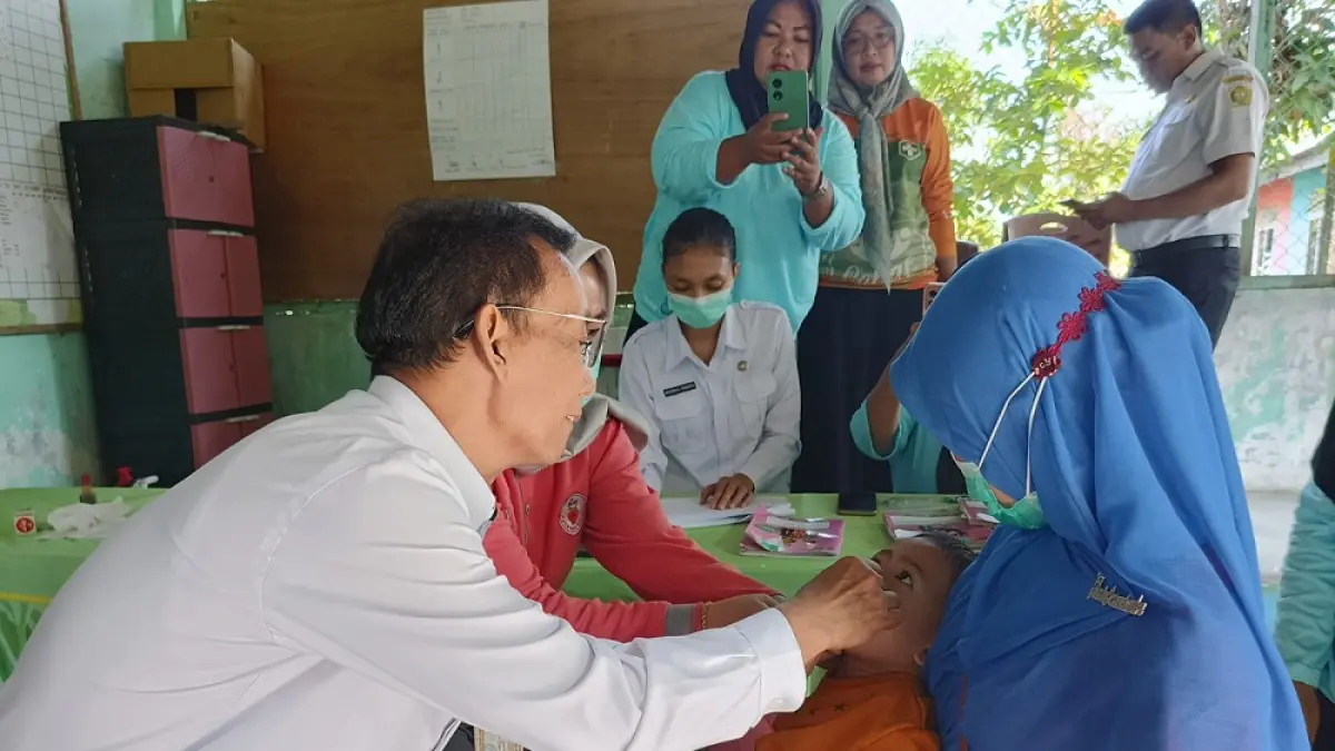 Kegiatan pekan imunisasi nasional (PIN) di Tanjungbalai Karimun beberapa waktu lalu. F. Istimewa