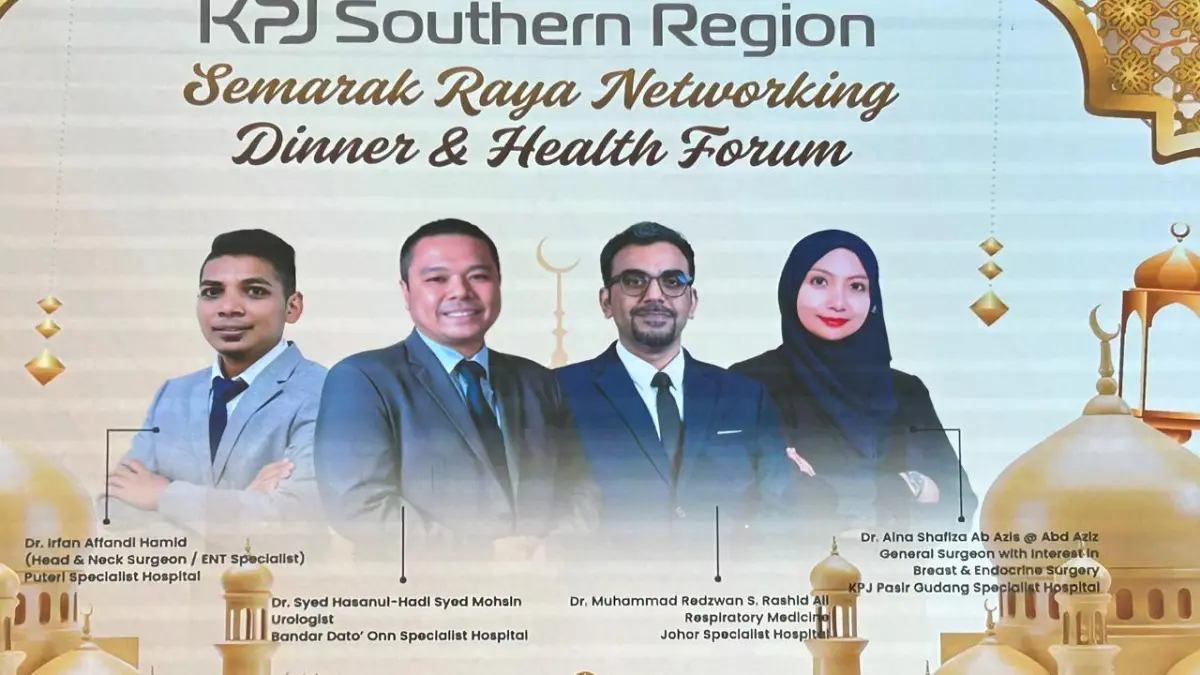 BINCANG kesehatan bersama dokter spesialist THT Irfan Affandi Hamid dan para dokter spesialist dari KPJ Specialist Hospital, Malaysia, Jumat (3/4/2026) malam lalu. F Chahaya Simanjuntak/Batam Pos