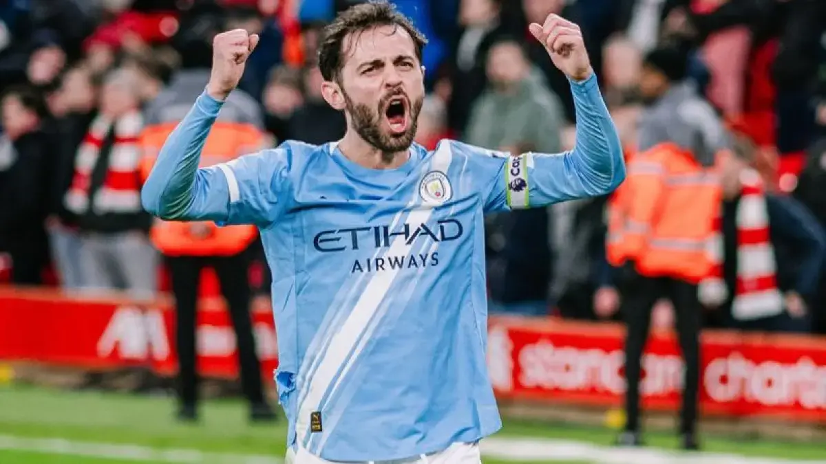 Kapten Manchester City, Bernardo Silva. (Manchester City)