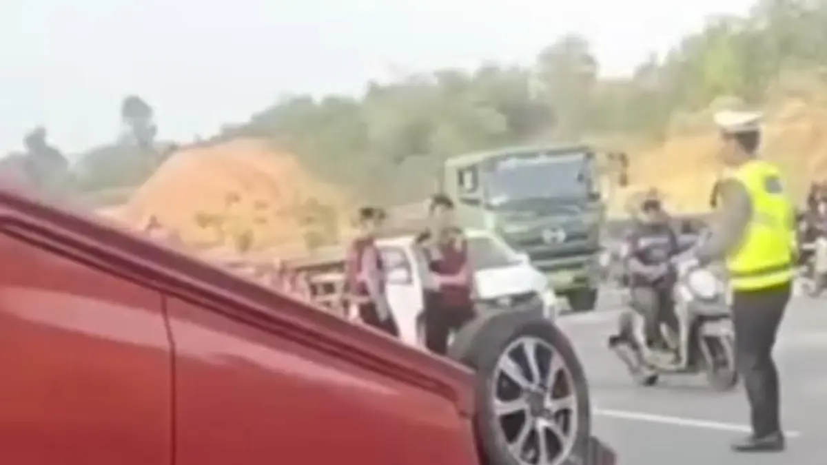 Kecelakaan mobil di jalan Hang Tuah seberang perumahan Bida Asri, Batam Kota beberapa waktu lalu. F Ist untuk Batam Pos