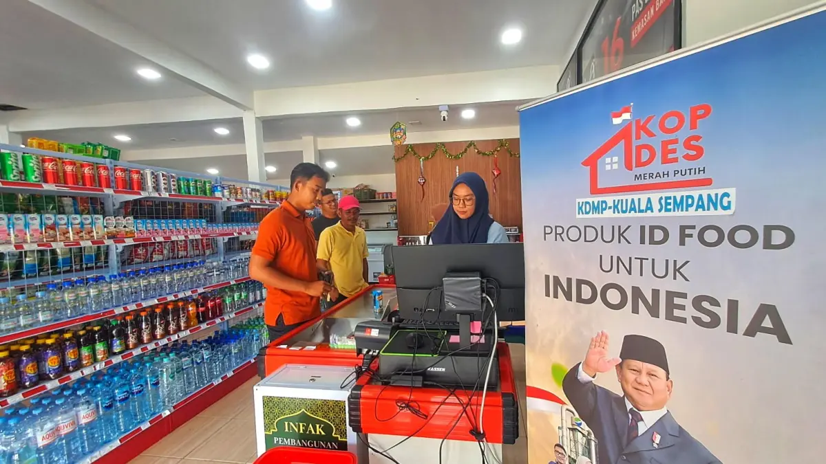 Unit usaha Koperasi Merah Putih di Desa Kuala Sempang, Kecamatan Seri Kuala Lobam. F.Slamet Nofasusanto/Batam Pos