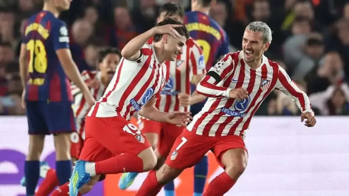 Selebrasi pemain Atletico Madrid . (UEFA.com)