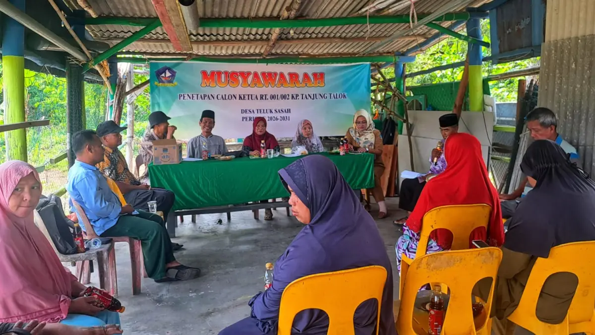 MUSYAWARAH penetapan Calon Ketua RT 001/RW 002 Kampung Tanjungtalok, pada Senin (20/4/2026). F.Slamet Nofasusanto/Batam Pos