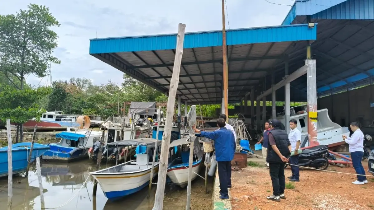 PELABUHAN Sei Gentong, Tanjunguban menjadi salah satu titik pelabuhan yang diajukan izin sebagai pelabuhan rakyat. F. Darwin Lusianto untuk Batam Pos