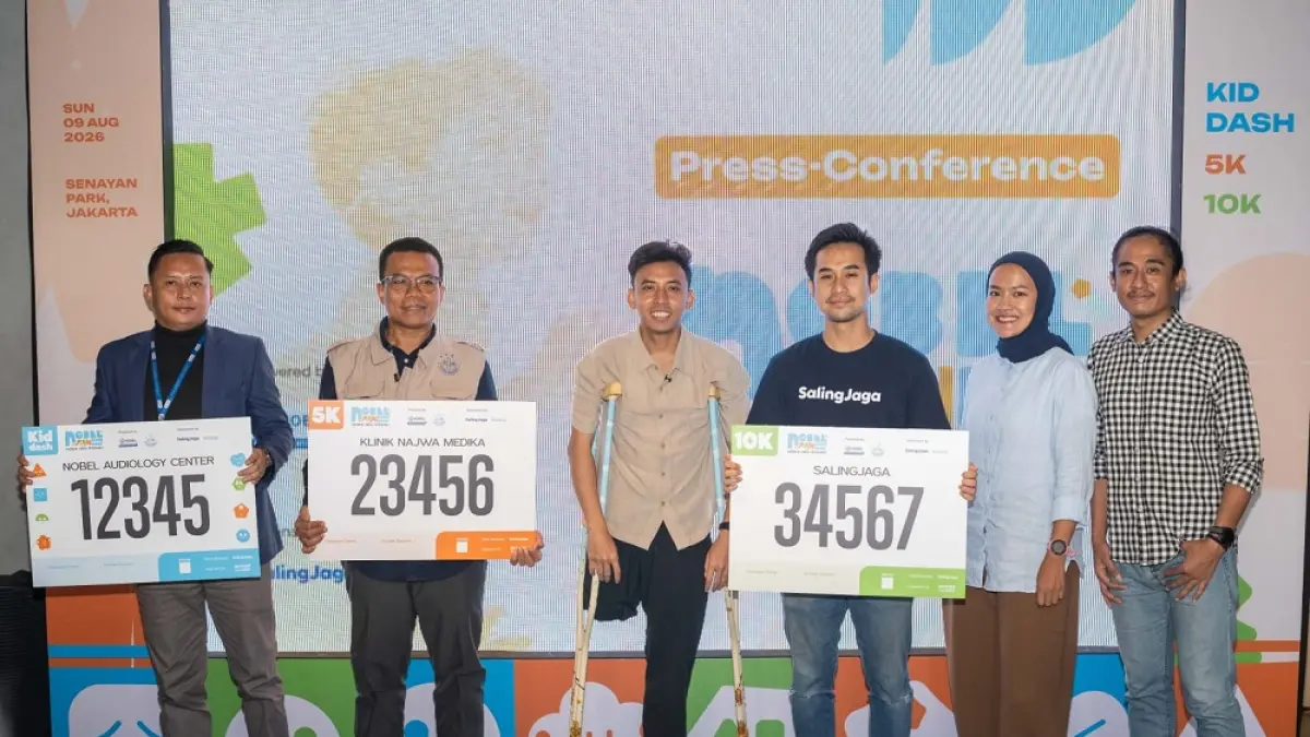 Event lari Nobel Run yang mengusung kampanye inklusivitas dan dukungan bagi anak berkebutuhan khusus. F. Istimewa
