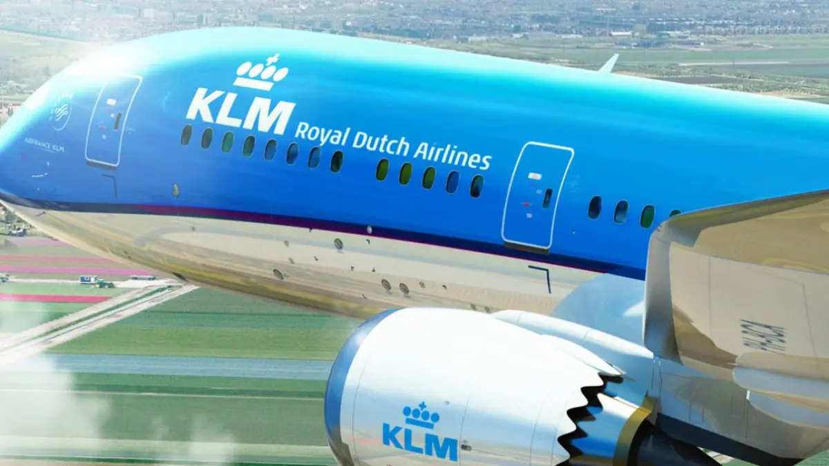 KLM Royal Dutch Airlines batalkan 150 penerbangan. (x.com/iihtishamm)
