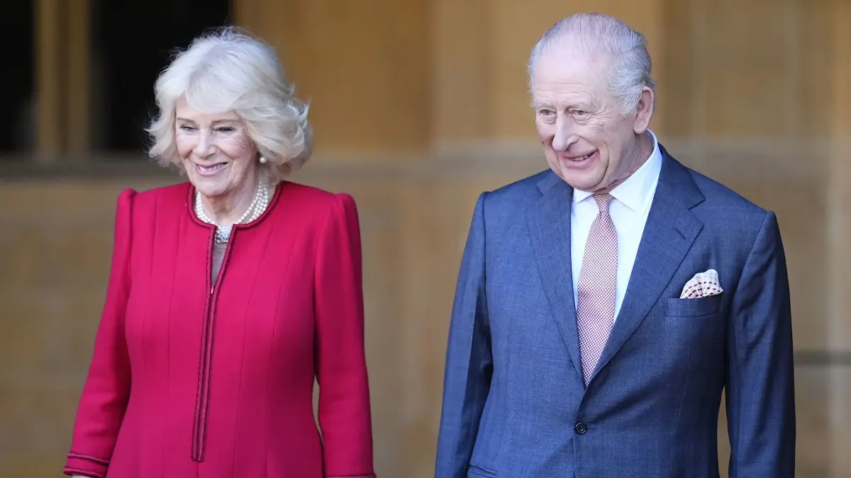 Raja Inggris, Charles III dan permaisuri Camila. Pasangan ini akan mengadakan kunjungan bersejarah pertama secara resmi ke AS selama empat Hari. F Getty Images via Yahoo News