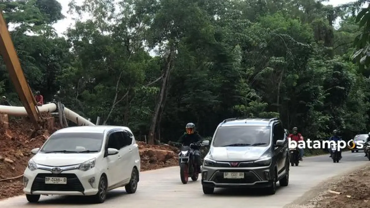 Jalan Gajah Mada dekat Hotel Vista sudah dibuka. F. M syahban/ Batam Pos