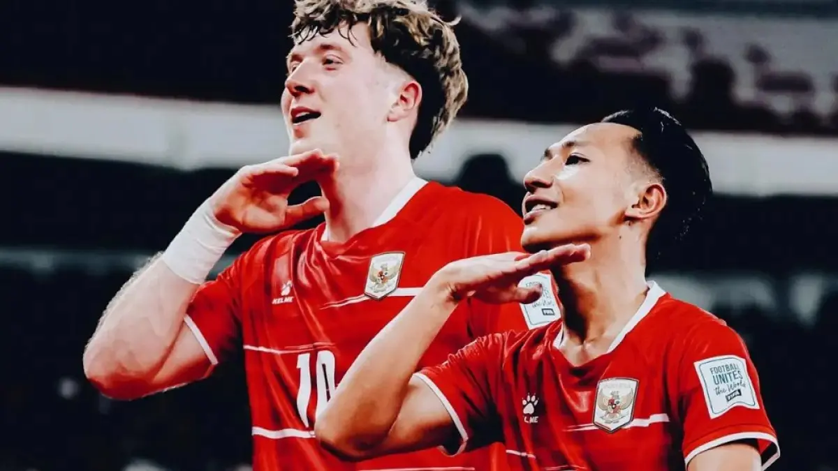 Beckham Putra dan Ole Romeny saat memperkuat timnas Indonesia di FIFA Series 2026. (Instagram @beckham_put7)