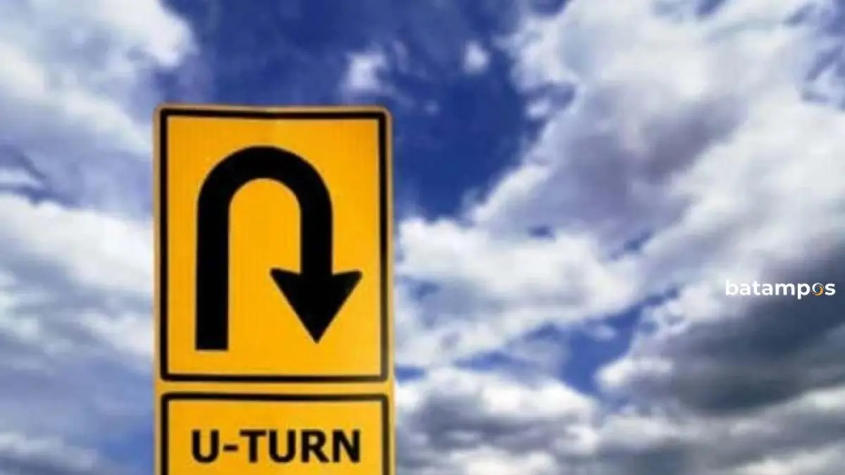 Ilustrasi U-Turn.