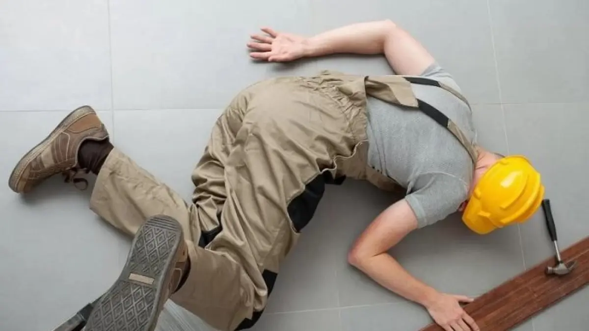 Ilustrasi kecelakaan kerja.