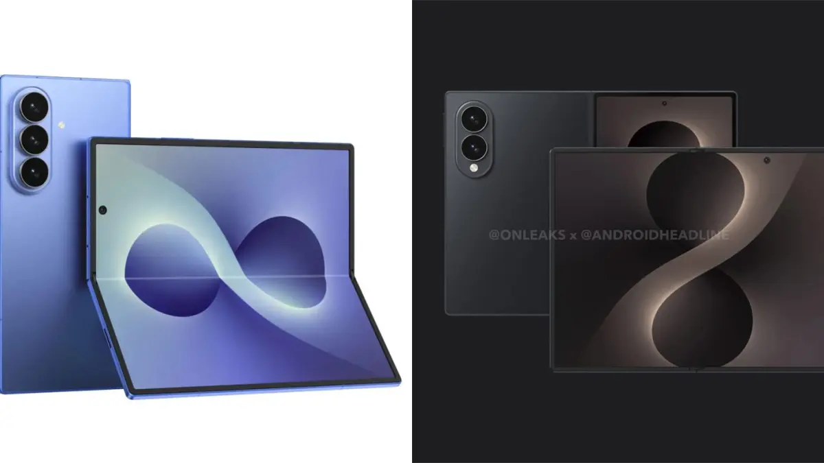 Bocoran desain Galaxy Z Fold 8 Wide. (x.com/aivanet)