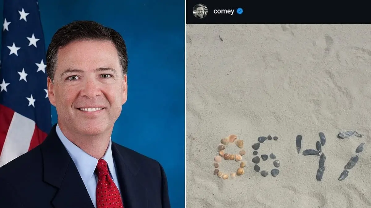 James Comey dituding ancam Donald Trump. (x.com/FLVoiceNews)