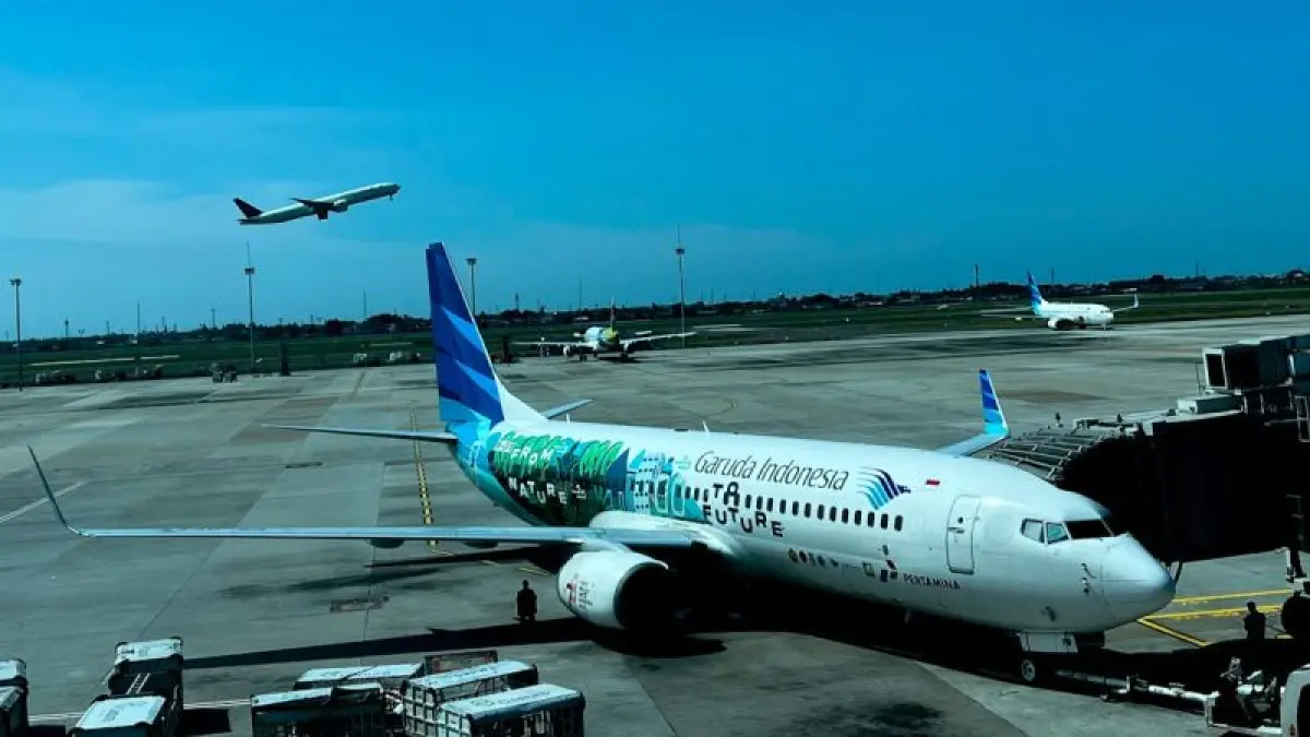 Ilustrasi pesawat Garuda Indonesia bersiap melayani penerbangan di Bandara Soekarno-Hatta, Tangerang, Banten. ANTARA/Harianto