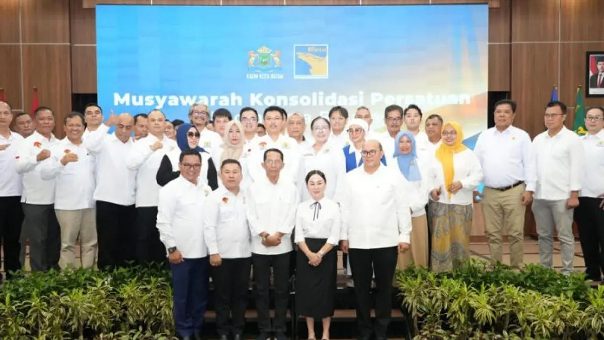 Musyawarah Konsolidasi Persatuan Kadin Batam di Balairungsari, Gedung Bida Utama BP Batam, Kamis (30/4). Forum ini menjadi momentum memperkuat sinergi dunia usaha dan pemerintah dalam mendorong investasi.