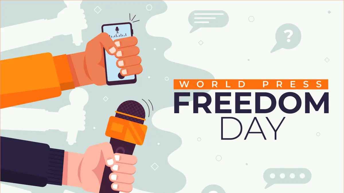 Ilustrasi World Press Freedom Day setiap tanggal 3 Mei. (Freepik)