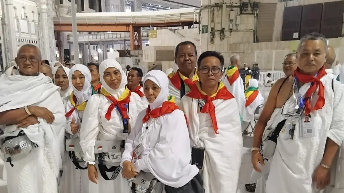 Jemaah calon haji asal Karimun selesai melaksanakan Sa