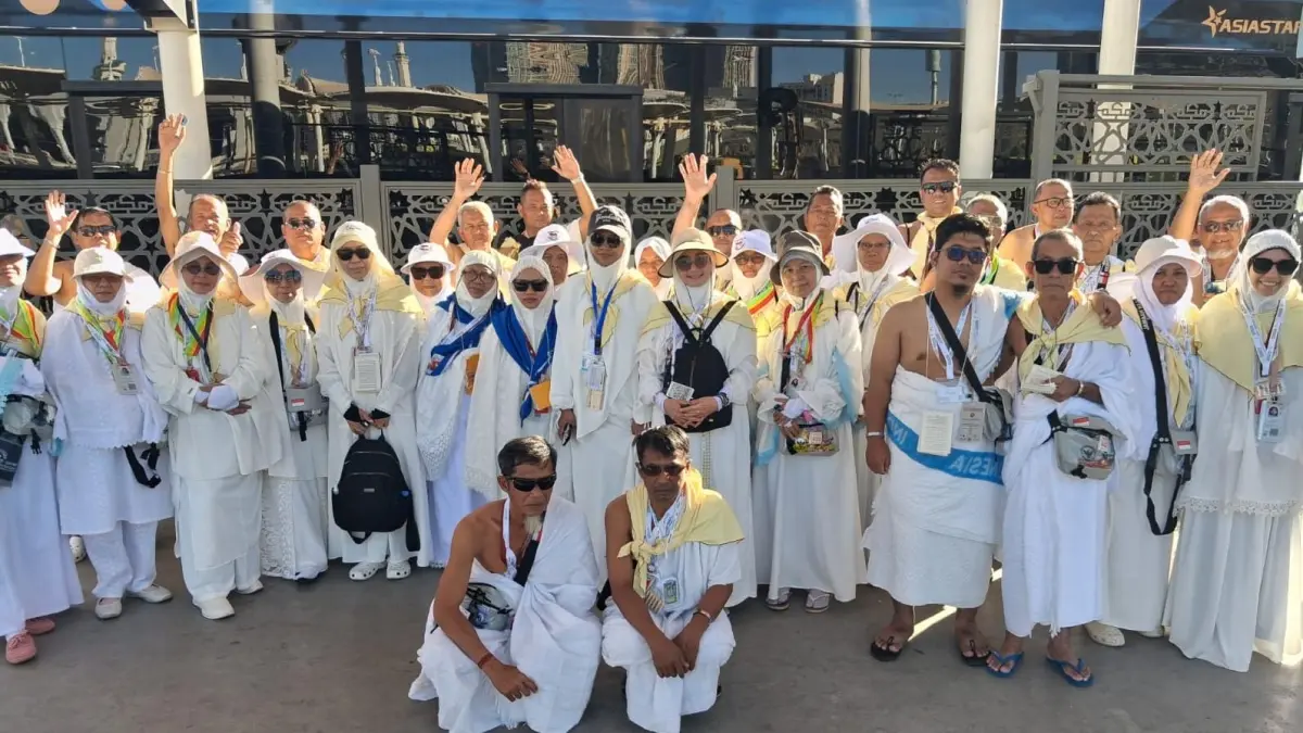JEMAAH haji Bintan berada di sekitar Masjidil Haram, Kota Mekkah. F.KMuhammad Hasbi untuk Batam Pos
