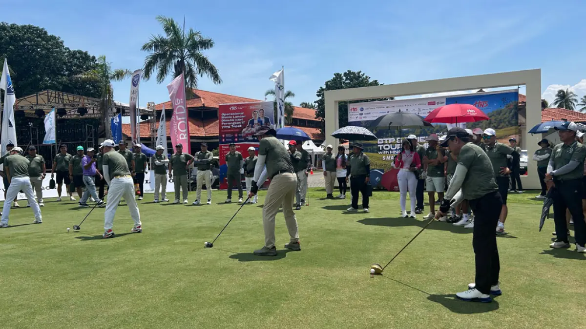 “BTP & Friends Tournament with HNS #1 IT Center Batam” di Palm Springs Golf & Country Club, Selasa (5/5/2026), yang diikuti ratusan pelaku usaha dari berbagai daerah.  /   F. Eusebius Sara / Batam Pos