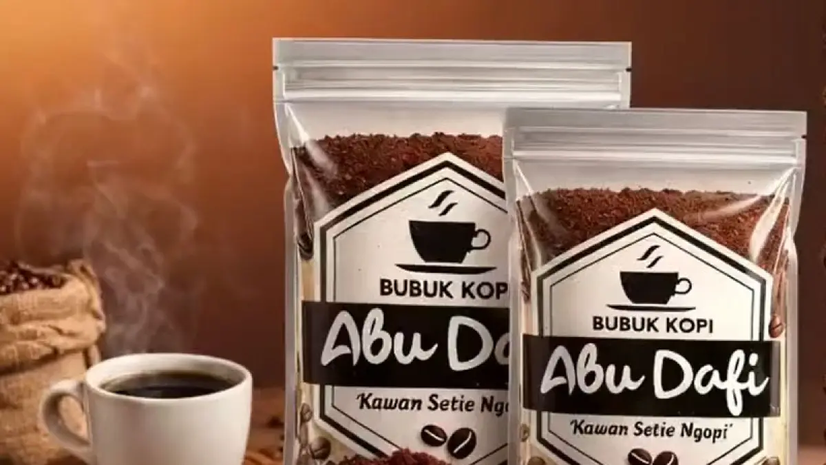 Kopi Abu Dafi, telah memiliki sertifikat merek usaha yang telah terdaftar di DJKI Kemenkum RI di Tanjungpinang, Rabu (6/5). Pendaftaran merek dinilai memberi perlindungan hukum sekaligus meningkatkan kepercayaan mitra bisnis bagi pelaku UMKM. / IG Abudafi