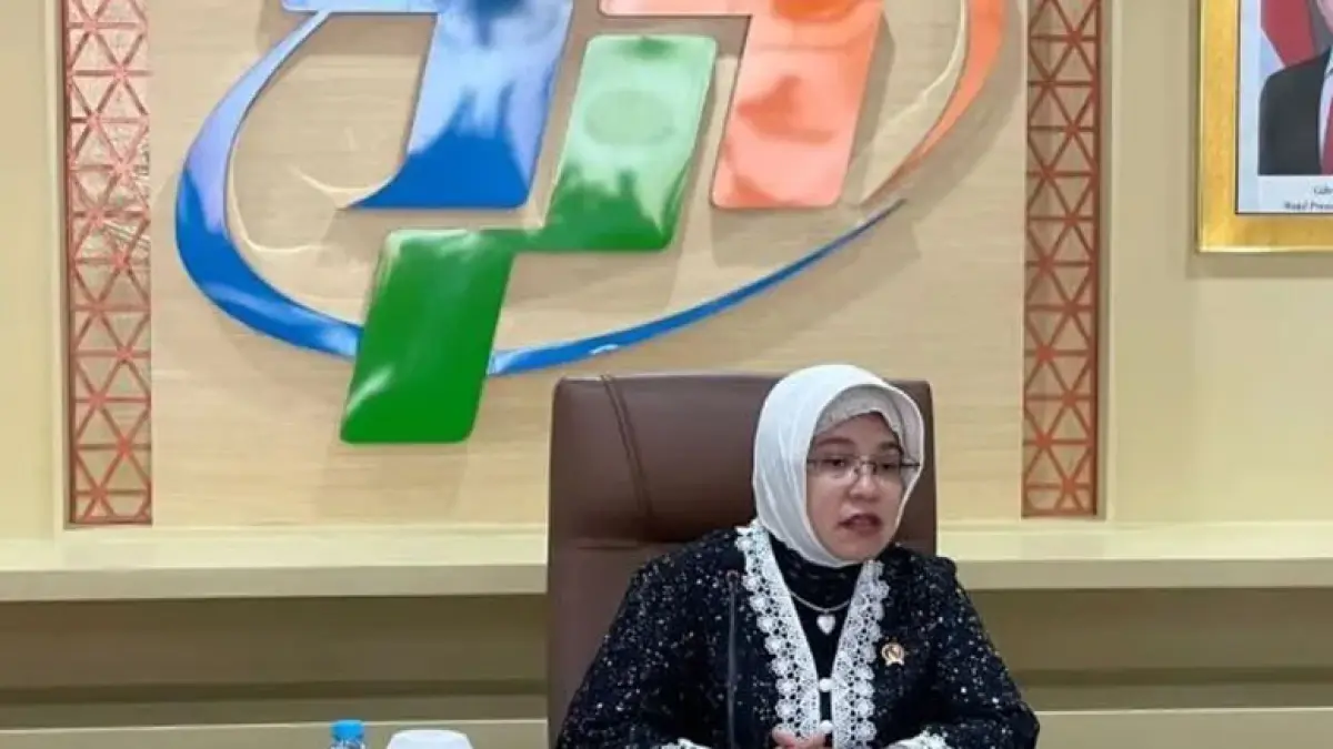 Kepala BPS Amalia Adininggar Widyasanti menyampaikan rilis pertumbuhan ekonomi Indonesia kuartal I 2026 di Jakarta, Senin (5/5) / F. ANtara