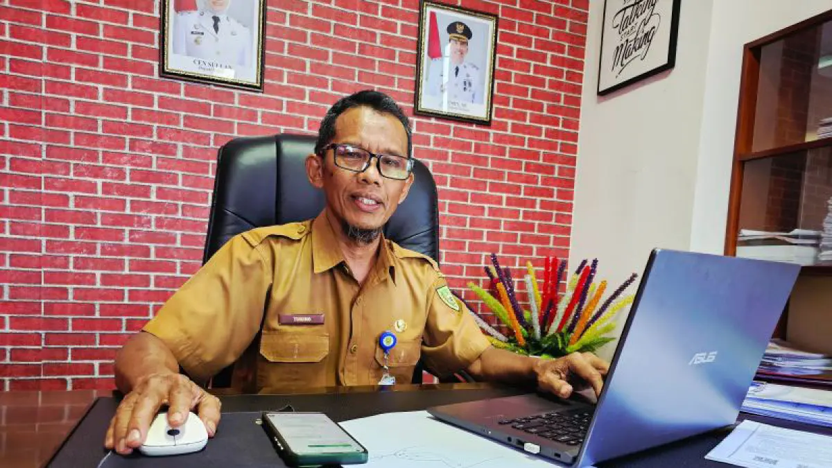 Sekretaris BPGN Natuna, Tukino di Natuna pada April 2026. ANTARA/Muhamad Nurman
