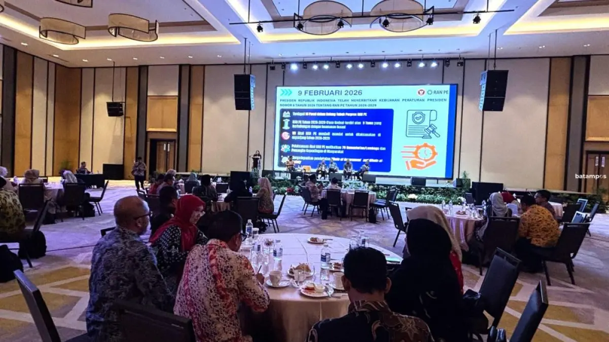 Kegiatan Penguatan Pemahaman Pemerintah Daerah terhadap Rencana Aksi Nasional Pencegahan dan Penanggulangan Ekstremisme (RAN PE) 2026–2029 yang digelar di Batam, Rabu (7/5).