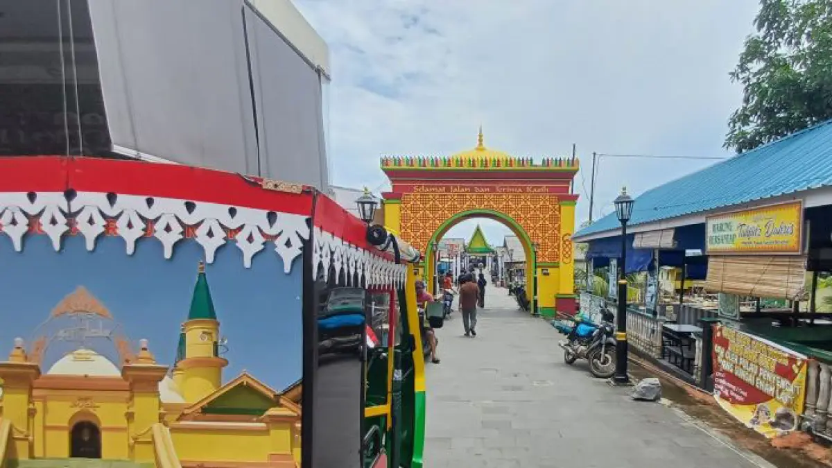  Pulau Penyengat di Kota Tanjungpinang, Kepulauan Riau (Kepri) berpeluang menjadi kawasan pengembangan ekonomi oranye berbasis budaya Melayu. (ANTARA/Ogen)
