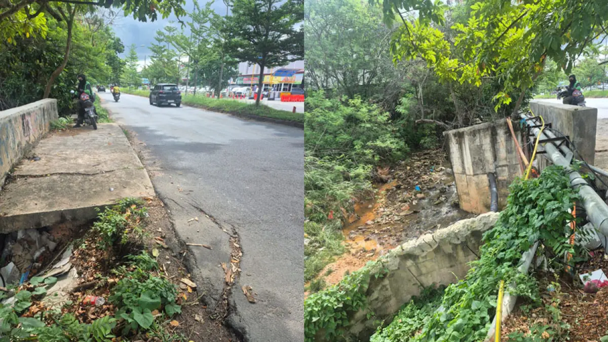 
Tim Dinas Bina Marga dan Sumber Daya Air Kota Batam melakukan survei lapangan di lokasi jalan yang mengalami penurunan di depan Grand Niaga Mas, Batam Center, Minggu (10/5). Pemerintah Kota Batam menyiapkan langkah penanganan cepat guna mengantisipasi risiko bagi pengguna jalan.  F. Rengga / Batam Pos