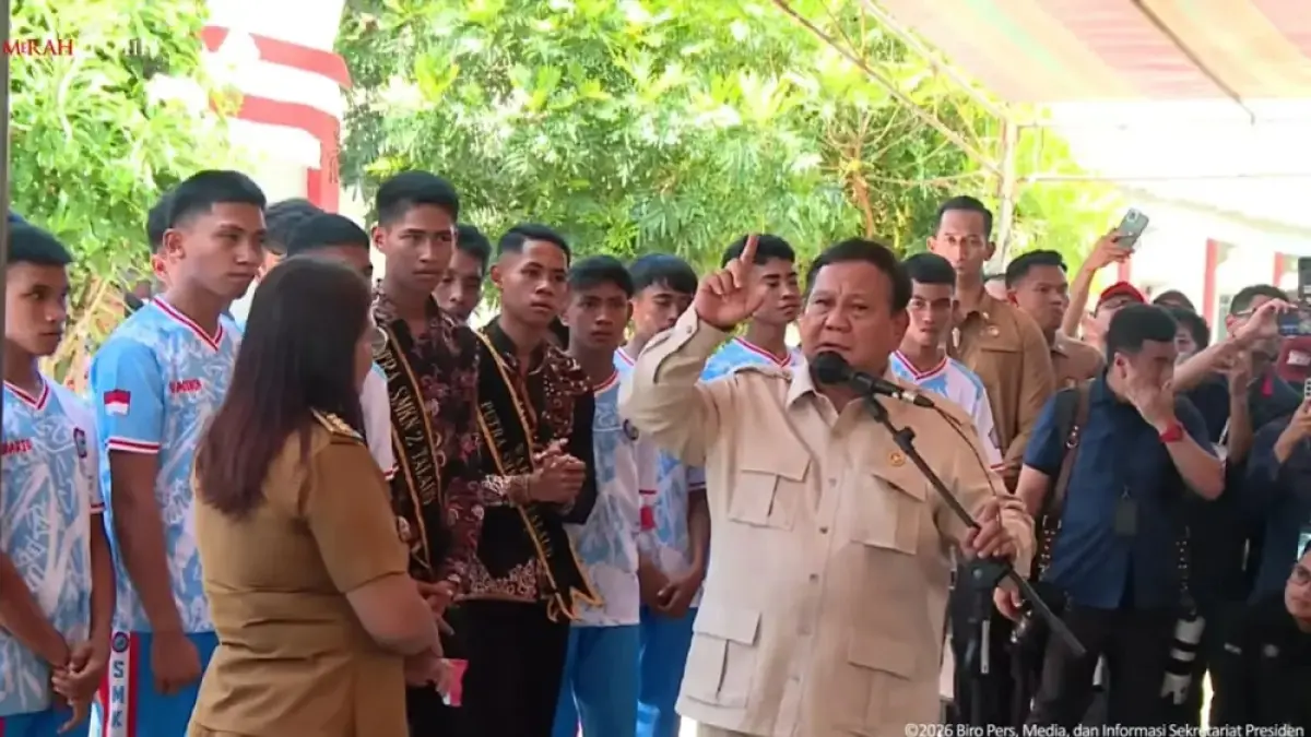 Presiden Prabowo Subianto (Youtube Setpres)