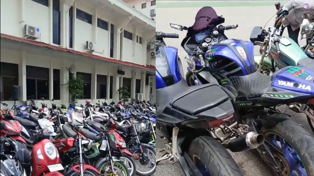 Penggunaan knalpot brong masih menjadi perhatian serius karena terus dikeluhkan masyarakat. Selain menimbulkan kebisingan, penggunaan knalpot tidak sesuai spesifikasi teknis. F. Eusebius / Batam Pos