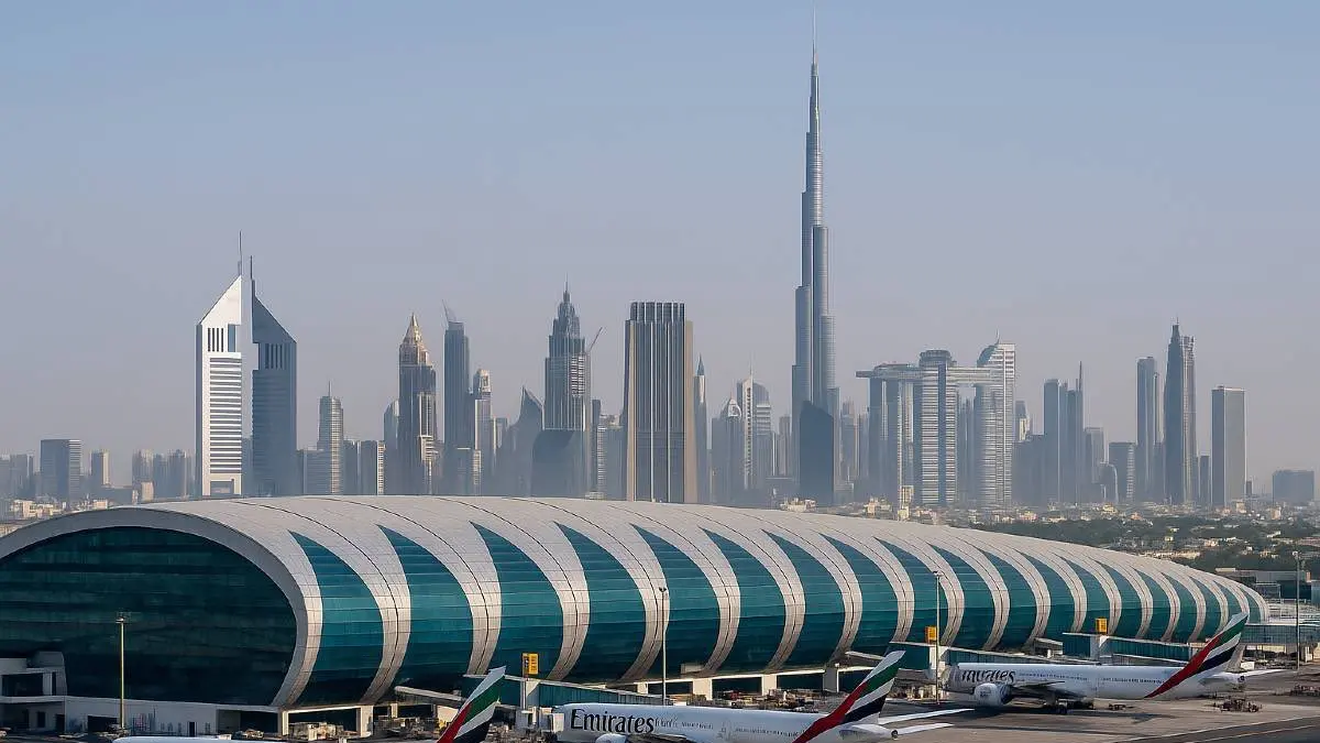 Dubai International Airport (DXB) mengalami penurunan penumpang. (x.com/SAlwashahi)