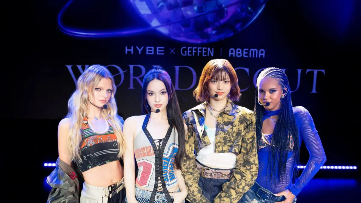 SAINT SATINE grup baru HYBE dan Geffen. (x.com/saint_satin)