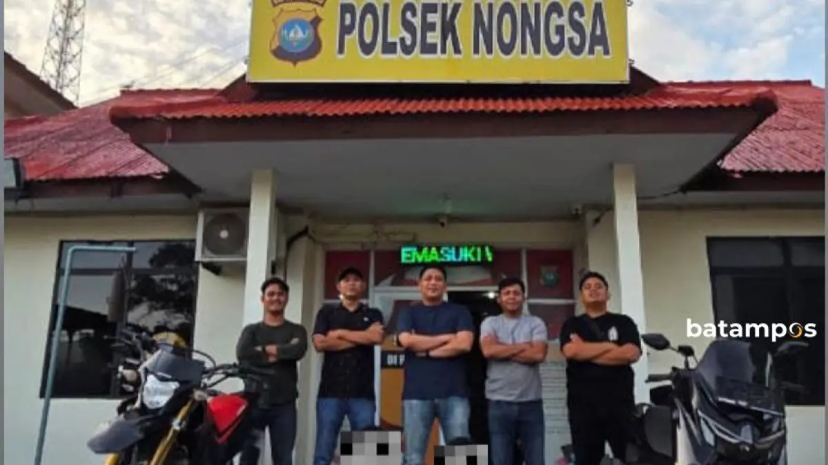 Residivis curanmor di Batam kembali ditangkap polisi setelah mencuri sepeda motor Honda CRF milik warga di Nongsa. F. Polsek Nongsa untuk Batam Pos