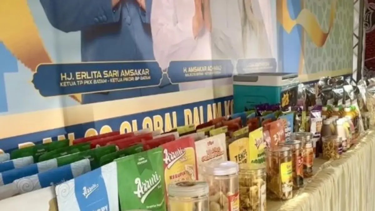 Pameran UMKM Batam yang diselenggarakan oleh Diskum Batam, Kepri (19/4/2026). (ANTARA/Amandine Nadja) 