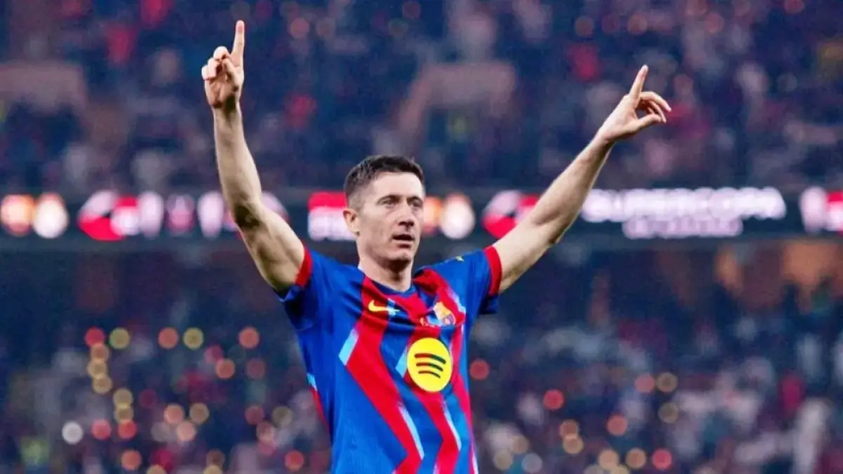 Penyerang Barcelona Robert Lewandowski. (Dok. Robert Lewandowski)