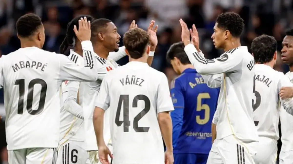 Real Madrid tumbangkan Real Oviedo di Santiago Bernabeu. (@realmadrid/X)