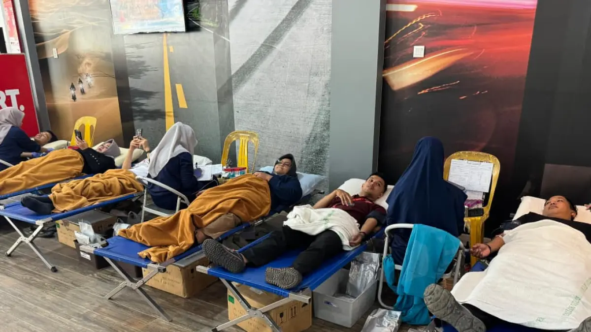 Pelaksanaan donor darah di Capella Group.