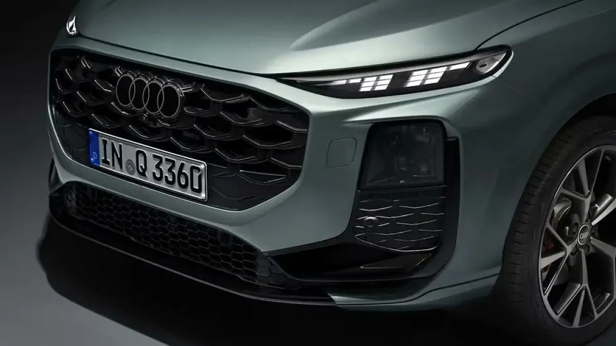 Audi hadirkan teknologi lampu Adaptive-Beam di Q9. (x.com/AutoGuide)